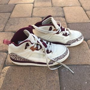 Jordan Spizike GG Sail Bordeaux Gold Sneakers